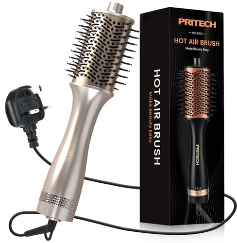 Hair Dryer Brush One-Step Hot Air Brush 1200W Hot Comb 2 Speed, 1 Cold Wind