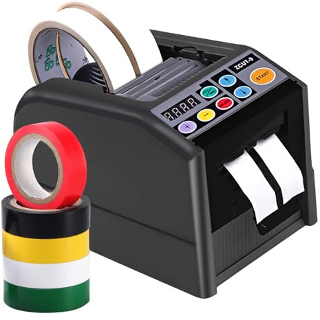 Dispensador automático de cinta adhesiva, rollo de cinta multifunción, máquina de corte de cinta, con modo manual y automático, ancho de banda 7 – 60 mm, longitud 5 – 999 mm, fácil manejo, corte