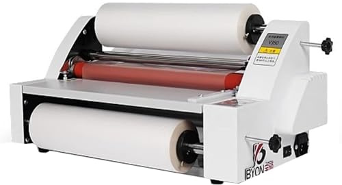 DHMYYXGS Máquina Laminadora Térmica, Doble Cara, 335mm, Control Temperatura Digital, Protección de Seguridad