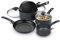 Prestige 5-tlg. Topfset Induktion mit Bratpfanne 25cm+Milchtopf 14cm+Stieltöpfen 16/18/20cm - 9x härteres Koch Set - Hochwertiges Antihaftmaterial - Ofen und Spülmaschinenfest - Glasdeckel