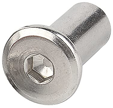 Runxingfu Tuercas de Barril Acero Inoxidable - M3 M4 Rosca Interna Tuercas de Barril Tuerca Cilíndrica Casquillo Hexagonal Tornillo Inserto Tuerca de Remache Bloqueo Tornillos o Pernos