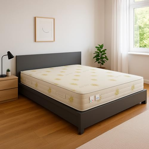 Baldiflex Emporio Materasso Memory Matrimoniale Duck, con Rivestimento in Aloe Vera, Misura 160x190x25 cm