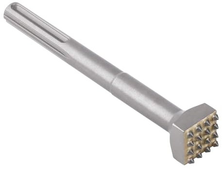 Vearter SDS MAX - Cincel para azulejos, 216 mm, 16 dientes, de metal duro, rasqueta para hormigón, pizarra, puente, pared, azulejos de cerámica