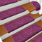 Treppenstufen Matten,Teppich-Treppenstufen 15 STK. 65x21x4 cm Violett,134580