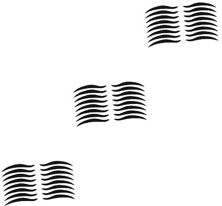 Mikinona 240paia Adesivi Eyeliner Neri Temporanei Per Trucco Occhi Stickers Make-up Per Effetto Cat Eye Facili Da Applicare Perfetti Per Feste E Performance
