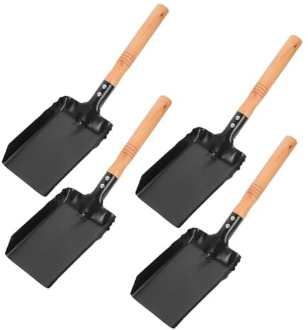 Cabilock Pala De Carbón Resistente Con Mango Para Cenizas De Barbacoa Pala Para Chimenea Doméstica Para Calentador