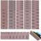 ‌SneiDr Pro 30 Stück Netz-Schleifstreifen 80x230mm 80/120/180/240/400/600 Körnung Staubfreies Polieren Anti-Verstopfungs Schleifgitter für Handschleifer Schwingschleifer für Holz Lack Metall Spachtel