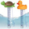 2PCS Termómetro flotante para piscina, Termómetros flotantes para piscina con correa de fijación, termómetro de piscina flotante, termómetro agua flotante para bañeras, piscinas, estanques