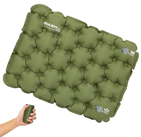 EULANT Inflatable Cushions to Sit On,Waterproof Stadium Seat Cushion,Portable Blow Up Seat Cushion for Travel Airplane Car Journeys Kayaking Camping Hiking Concerts Theatre Festival Beach Lawn Floor