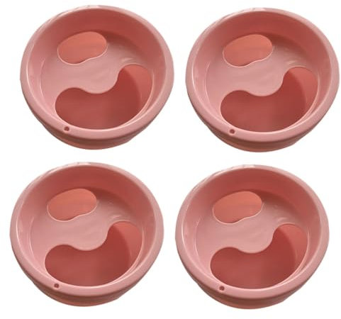 Happyyami Recipiente Para Remojo De Manicura 4 Piezas Tamaño Mediano Diseño Simple Para Salones De Uñas Mujeres Uso Profesional y Casero