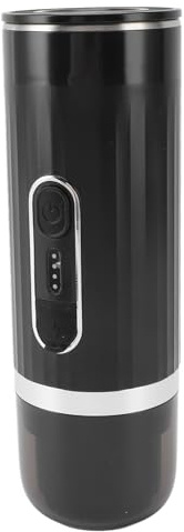 Phefop Cafetera Eléctrica Portátil Recargable con Autocalentamiento 15 Bares para Viaje Camping RV Oficina Coche Compatible con Cápsulas Nespresso y Dolce Gusto Cafetera Compacta para Viajeros