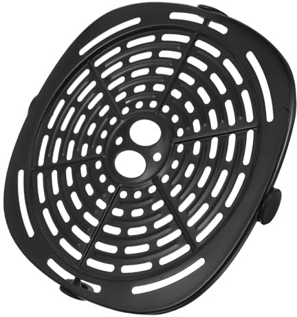 Cabilock Bandeja de Parrilla Antiadherente para Freidora de Aire 18,5x18,5 Cm Acero al Carbono Resistente Alta Temperatura Cocina Hogar Repuesto para Cocinar Verduras, Pollo y Papas Fritas