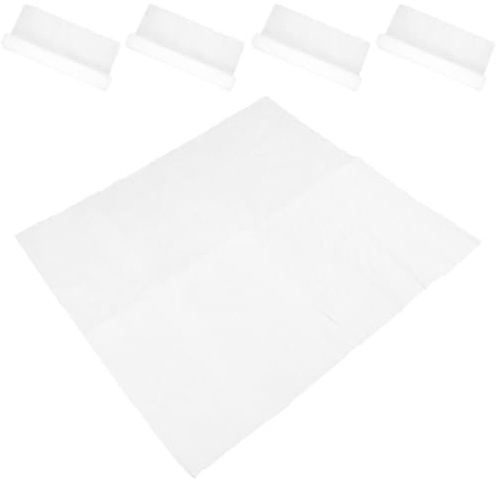 Housoutil 5 Feuilles Papier D'emballage pour Bouquets de Fleurs Blanc, Papier Crépon Facile à Couper, pour Emballage Floral Lors de Fêtes et Mariages