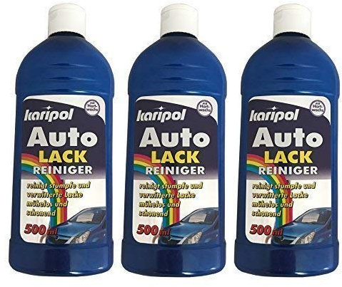 Preisjubel 12 x 500ml karipol Auto Lackreiniger, Reiniger, KFZ-Lackreiniger mit Schmutzlöser