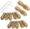 Pinza per trapano elettrico piccola Set micro mandrino trapano avvitatore Albero motore con chiave a brugola Tappo rame 2,0 mm (2,0 mm x 2 set)