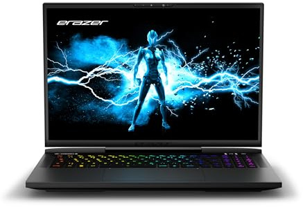 ERAZER Beast X40 43,2cm (17 Zoll 240Hz) QHD+ Gaming Notebook (Intel Core i9-13900HX, 32GB DDR5 RAM, 2TB SSD, GeForce RTX 4090 16GB GDDR6, Win 11 Home)