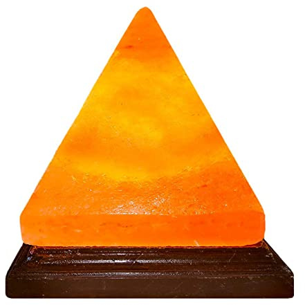 ErZhuiZi Lampada Sale Himalayano Naturale 100% Lampada di Sale Cristallo di Sale Illuminato Completamente Naturale e Realizzata a Mano