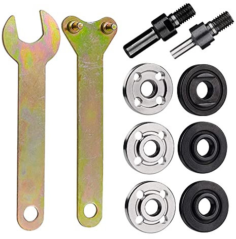 Mesee Handbohrmaschine Conversion Rod Connecting Adapter Set, 6 mm und 10 mm Trennscheibe Dorn Adapter, Winkelschleifer Verbindungsstange Umwandlung Werkzeug für Trennscheibe Polierrad Metalle Halter