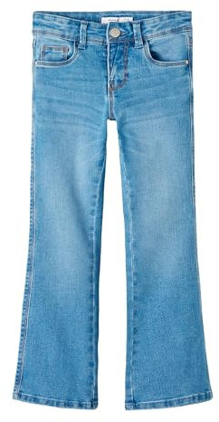 NAME IT Mädchen Nkfpolly Skinny Boot Jeans 1142-Au Noos Jeanshose, Medium Blue Denim, 140