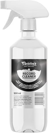 Generic Vinyl Record Cleaner Spray Solution - Washer Cleaning Liquid to Remove Dust and Grim, Protect Your LP Records - Purest Quality (500 ml)