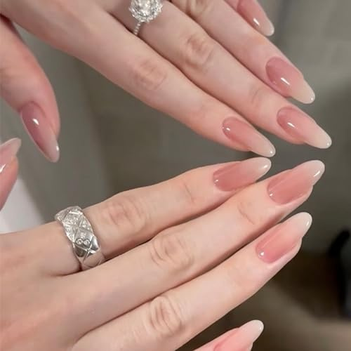 Boloshine 20PCS Semi Cured Gel Nail Strips, Full Wraps Soft Self-Adhesive Gel Nail Stickers, Salon-Quality Gel Nail Polish Strips Manicure Stickers Set (Glazed Peach)