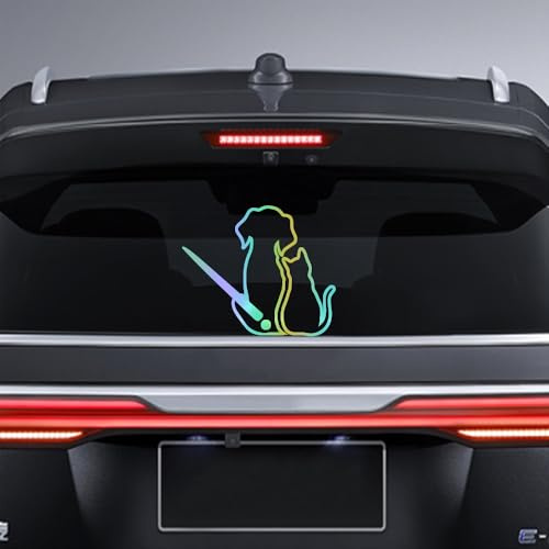 Blueshyhall Autocollant pour essuie-glace de voiture, vitre arrière de voiture pour enfants, autocollant d'essuie-glace arrière, autocollant pour essuie-glace chien et chat, autocollant de tuning