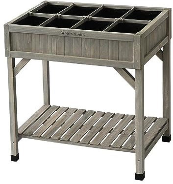 VegTrug 8 Pocket herb Planter Grey, 78x58x80 cm, RHP6007GW