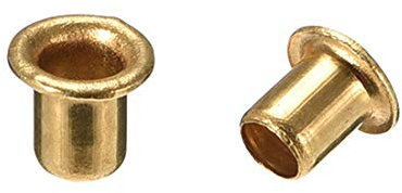 sourcing map Remaches huecos de cobre de Agujero pasante de 4mmx5mm de Placa de circuito de ojal PCB, 200 unidades