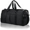 DAYGOS Gym Sports Duffle Bag for Men - Waterproof Travel Duffel Holdall Bag with Wet Pocket and Shoes Compartment, 40L Carry on Overnight Weekend for Women(Black)