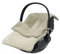 Jollein Fußsack Grain Knit Olive Green - Für Babyschale Kinderautositz Gruppe 0+ und Kinderwagen - Für 3- und 5-Punkt-Gurt