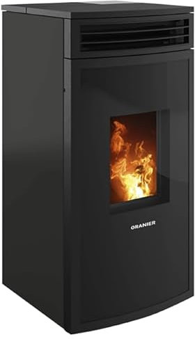 Oranier | Pelletofen | Neta | 8 kW | Anschluss hinten | Schwarz