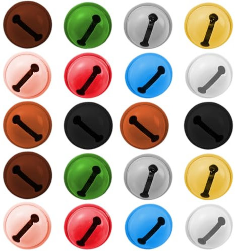 VAEIORP 20 pcs Cascabeles para decoración navideña Regalos de cumpleaños Manualidades Creativas DIY