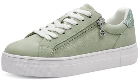 Tamaris Damen Schnürhalbschuh in grün - Gr. 40