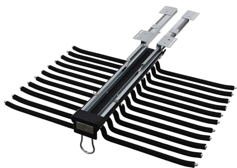 Soporte para pantalones extensible de 22 brazos, percha para armario, barra para colgar ropa, percha para pantalones, ahorra espacio, capacidad de carga de 15 kg, perchas multifuncionales (negro)