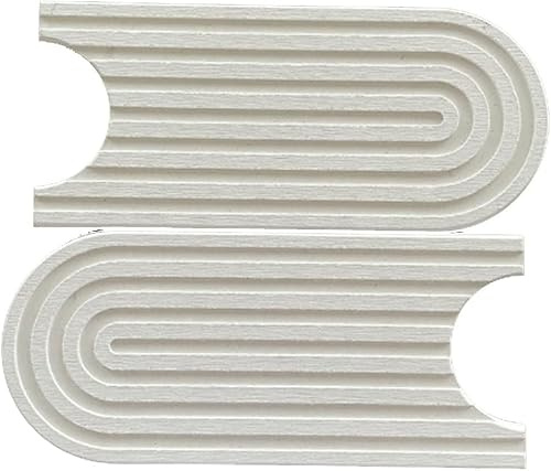 16Inch Kitchen Sink Faucet Splash Guard - Quick-Dry Stone-Effect Sink Mat, Absorbent Drip Catcher with Drain Holes for Faucet Spouts (White, 17.72x3.94)
