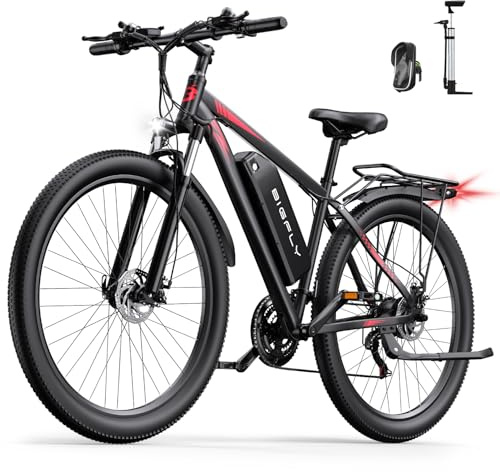 BIGFLY C29 Ultra Bicicleta Eléctrica para Adultos, Bicicleta eléctrica Todoterreno de 29 Pulgadas con Batería Extraíblde 48V 15Ah, 21 Velocidades & Frenos de Disco Hidráulicos Electrica de Montaña