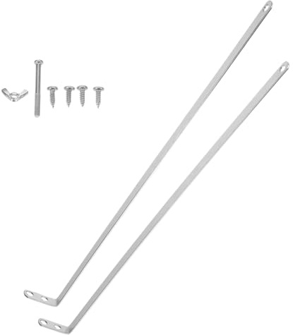 IWOWHERO Set 2 Pezzi Manico di Ricambio Piatto 32 CM per Scopa a Rullo Asta di Trazione Piatta Resistente Accessori Riparazione Compatibile per Pulizia Domestica Efficiente