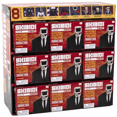 Rocco Giocattoli Skibidi Toalett Serie 2 – actionfigurer 10 cm i Blindbox – blandade karaktärer