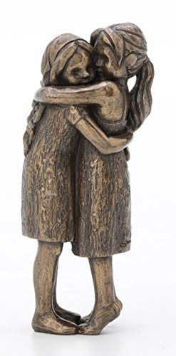 JFSM INC. Friendship Forever Girls Hugging Figurine - Perfect for Sisters & Best Friends!