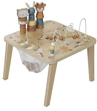 VERTBAUDET Aktivitätentisch Waldfreunde, aus Holz, FSC®, grün