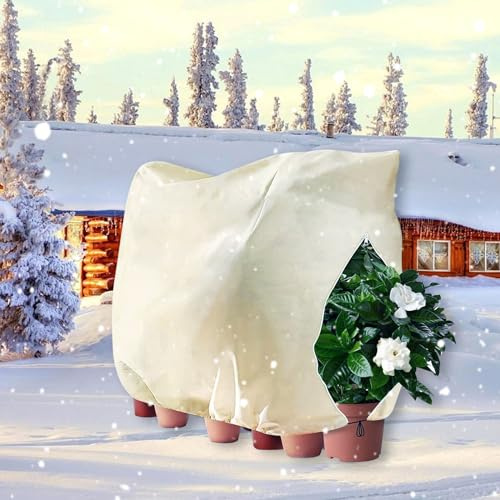 Cappuccio Protezione Piante, Protezione Invernale per Piante, Sacco di Protezione Invernale per Piante, Borsa Protettiva Riutilizzabile per Piante, Protezione Piante dal Freddo per Arbusti e Alberi