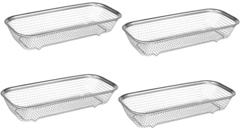 Gadpiparty 4stücke Edelstahl Geschirrkorb Für Geschirrspüler Besteckkorb Mit Großem Fassungsvermögen Rostfrei Vielseitig Verwendbar Als Spülkorb Und Backkorb Platzsparend