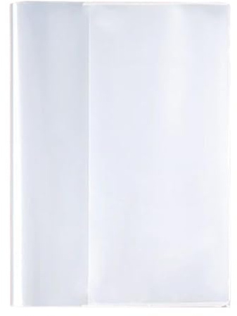 Couvertures de livres de poche pour livres scolaires – 10 couvertures de livres transparentes A4 | Pochettes de protection pour manuels scolaires, livres de poche et ouvrages de référence, couverture