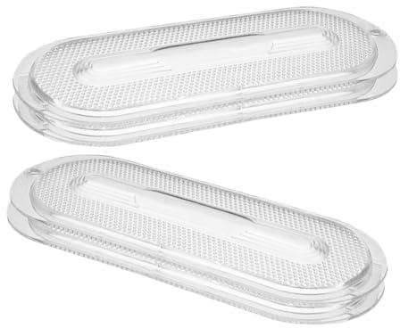 jojofuny 4pcs Tailored Fit Range Hood Light Covers Kitchen Range Hood Supply Light Covering Plate