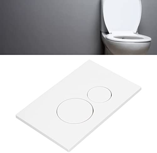 SustVita Pannello del serbatoio Del'acqua per toilette per toilette bianchi con doppio funzionamento a filo e colonne rotonde quadrate