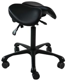 Genérico Taburete Giratorio Ajustable con Forma de Silla de Montar, Taburete ergonómico con Forma de Silla de Montar, for salón de masajes, Cocina, Belleza, Oficina