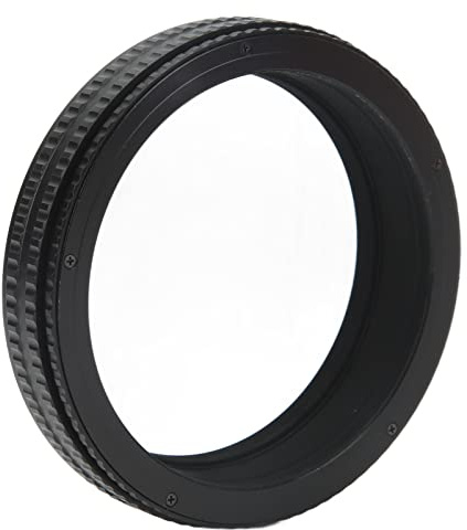 M77 to M77 Focusing Helicoid Adapter, Aluminum Alloy Lens Focusing Tube, 17-31mm Focusing Range with Extinction Treatment, Black Anodized Helicoid Tube for Camera Lens Conversion