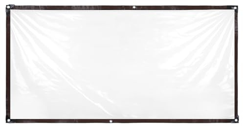 Transparent Tarpaulin 1 m x 2 m, Waterproof Heavy Duty Plastic Sheet Tarp