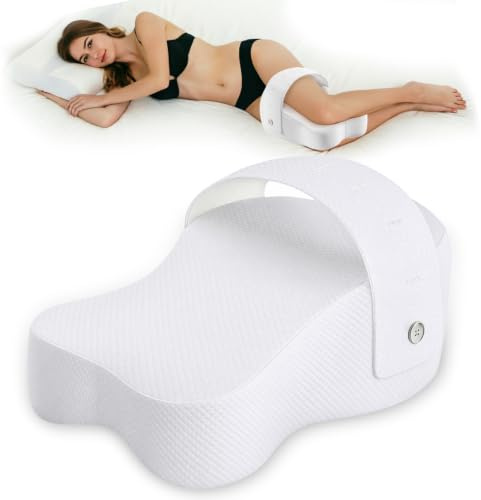 Almohada para Piernas Dormir de Lado, Cojín Espuma Viscoelástica Cadera