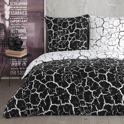 Buymax cama ropa de cama (Verano Juego de cama almohada 2 – 3 piezas, con cremallera, 3 tamaños, en varios diseños, algodón mezcla, 18, 200 x 220 cm